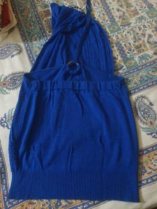 Royal Blue Knit Top