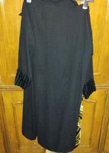 Elegant Black Kurta with Scarf