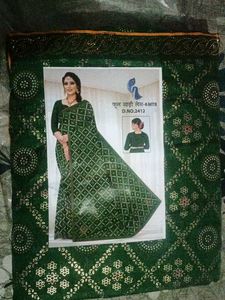 Beautiful Green Embellished Saree