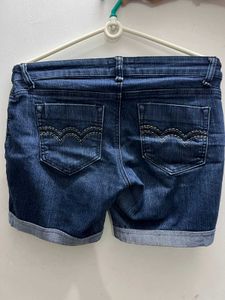Chic Denim Bermuda Shorts