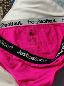 Justice Sport Pink Briefs
