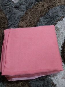 plain Pink saree