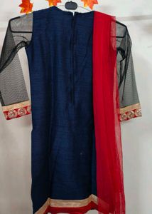 Elegant Navy Blue Saree
