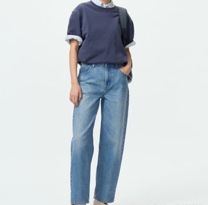 Uniqlo baggy blue jeans