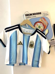 ADIDAS Argentina football Jersey Crop Top