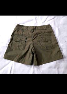 Olive Green Cargo Shorts
