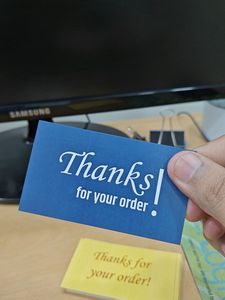 Thanks For Your Order! Card 40Pcs
