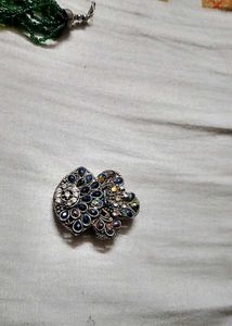 Stunning Peacock Brooch