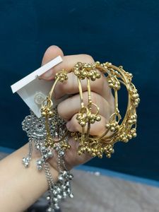 kashmiri bangles &amp; earrings
