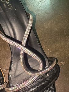 Stylish Embellished Block Heels