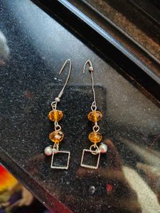 Unique handmade geometric earrings