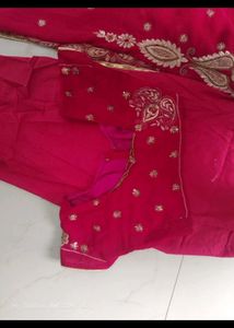 Vibrant Red Embroidered Lehenga Choli Set