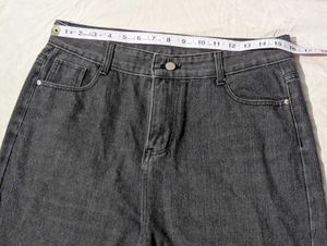 Classic Charcoal Wash Straight Leg Jeans