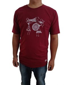White Warli Art Graphic