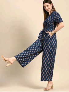 Stylish Paisley Print Jumpsuit