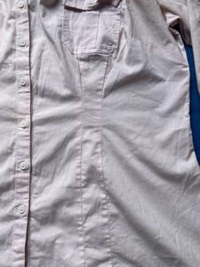 Light Pink Button-Up Blouse
