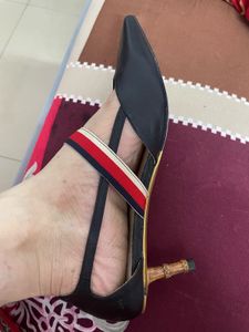 Black Pointed Toe Heels with Ankle Strap