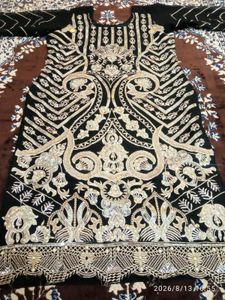 “Black &amp; Gold Royal Kurti with Dupatta