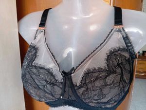 Black Lace Bra