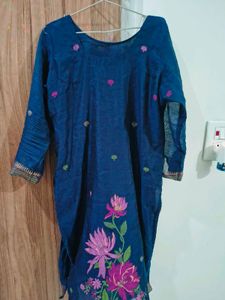 Beautiful Blue Printed Kurta Set