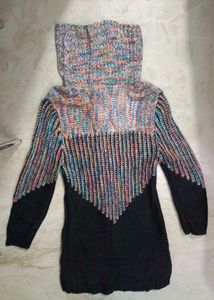 Colorful Knit Turtleneck Sweater