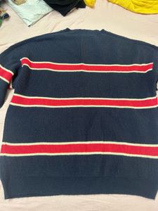 Roadster Blue Striped Sweater