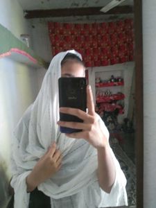 Elegant White Dupatta