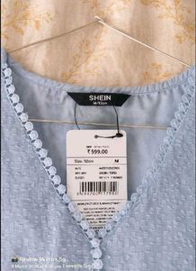 Chic Blue Puff Sleeve Top