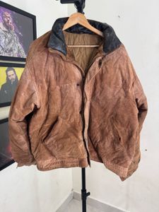 Brown Suede Leather Jacket