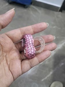 Pink Bejeweled Flower Counter