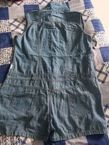 Denim Sleeveless Jumpsuit