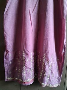 Elegant Lavender Kurta Set with Embellishments
