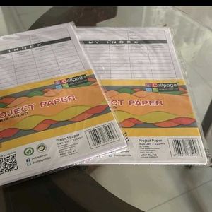 2 Set Of 50 Sheet Project Papers Packed