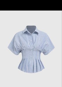 Oyela- Striped Corset fitted Shirt