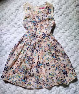 Floral Print A-Line Dress