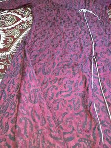 Chanderi Silk 💜Long A Line Kurta