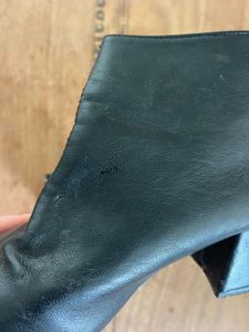 Stylish Black Leather Ankle Boots