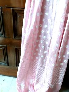 Pink Embroidered dupatta
