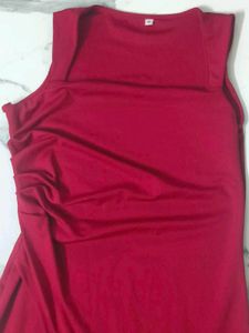 Elegant Red Maxi Dress