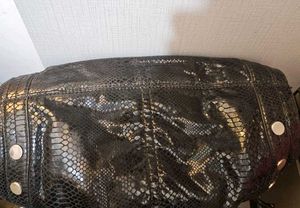 Nine West y2k python slouchy studded bag