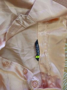 Elegant Satin Button-Up Shirt