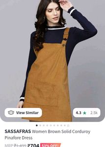 Bumper off🔥SASSAFRAS✨CORDUROY PINAFORE  CUTE 🎀