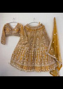 Designer Yellow Embellished Lehenga Choli