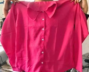 Vibrant Pink Collared Shirt