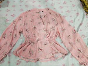 New Pink Floral Top