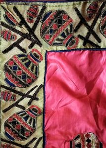 Embroidered Saree With Pot Motifs