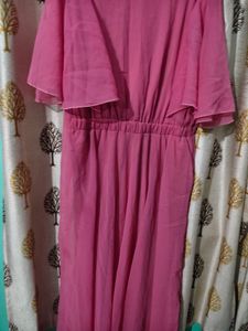 Chic Pink Layered Dress