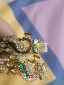 Elegant Peacock Design Bangles Set
