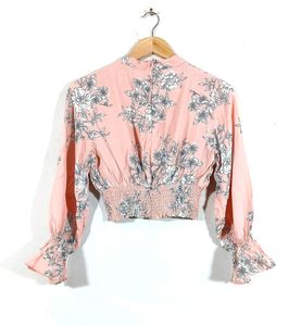 Peach Printed Top (Women)