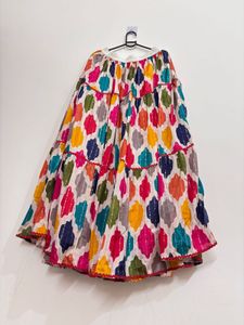 Vibrant Tiered Ethnic Skirt
